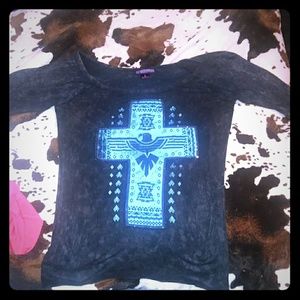 Rock&Roll Cowgirl top worn once